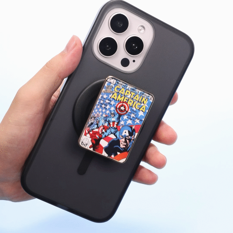Enamel Captain America Comic Book — MagSafe PopGrip image number 2